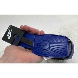 Nike Mens Size XL Blue Black Adjustable Golf Belt New